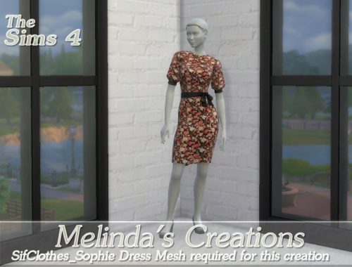 Female Floral Sophie Dress -Mesh Needed