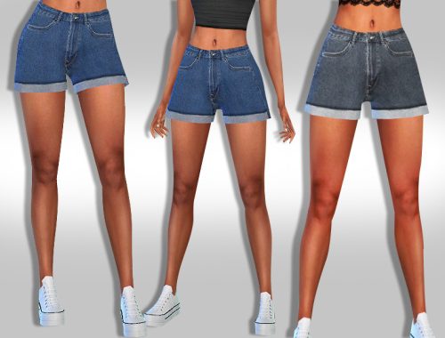 Female High Waist Mesh Shorts