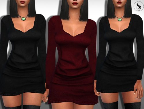 Female Knit Winter Dresses