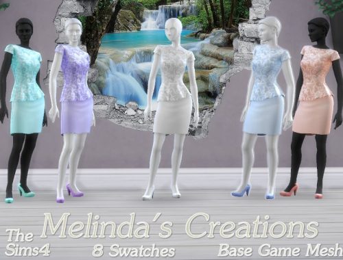 Female Lace Skirt Suit -Outfit