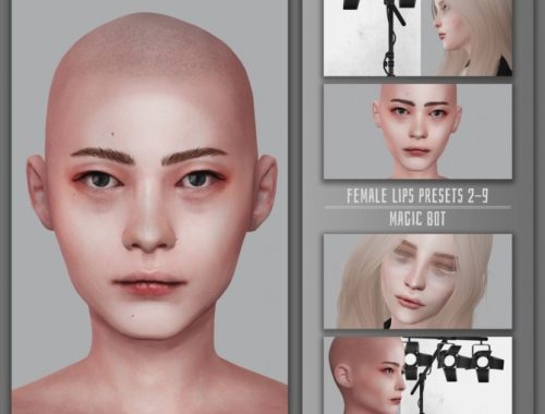 FEMALE LIPS PRESETS #2-9 at Magic-bot