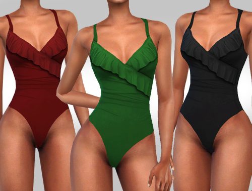 Female Ruffle Summer Swimsuit