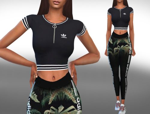 Female Short Sleeve Athletic Black Tops