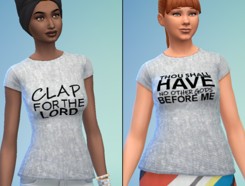 Female Sim Spiritual Tees