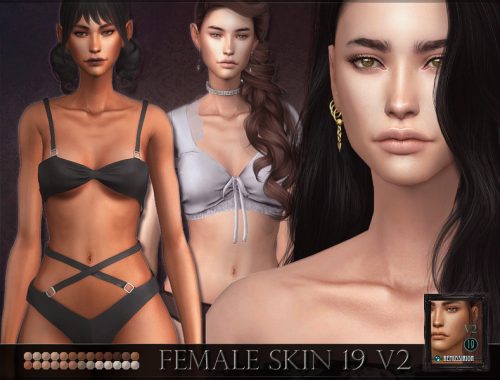 Female Skin 19 - V2 - less defined ribs