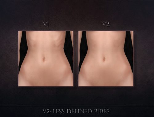 Female Skin 19 - V2 - less defined ribs