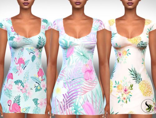 Female Sleeping Short Dresses