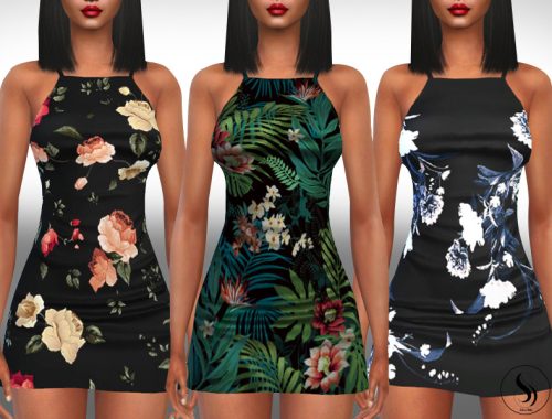 Female Summer Floral Casual Dresses