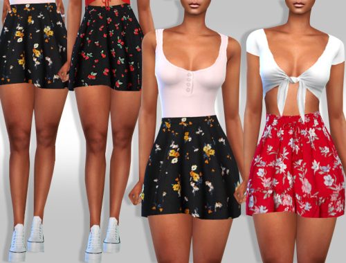 Female Summer Pattern Skirts