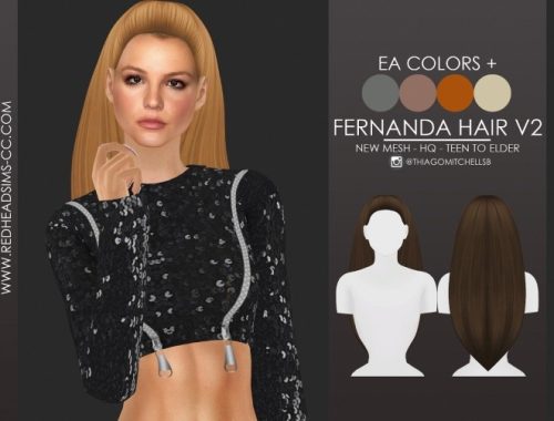 FERNANDA HAIR by Thiago Mitchell at REDHEADSIMS
