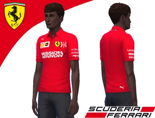 Ferrari F1 team polo 2019