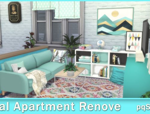Teal Apartment Renove at pqSims4