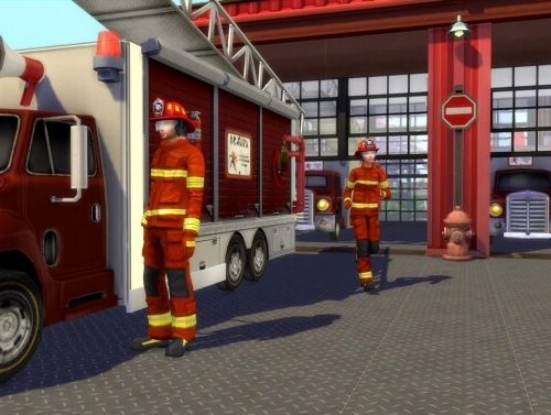 Fire and Rescue Station by chipie-cyrano at L’UniverSims