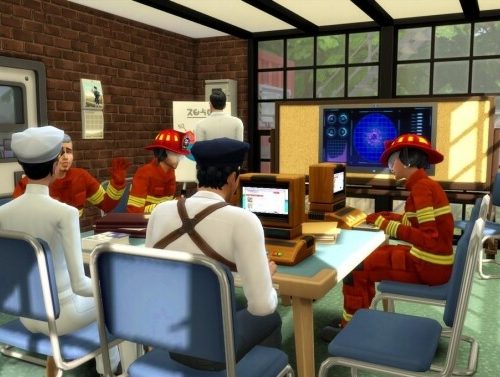 Fire and Rescue Station by chipie-cyrano at L’UniverSims