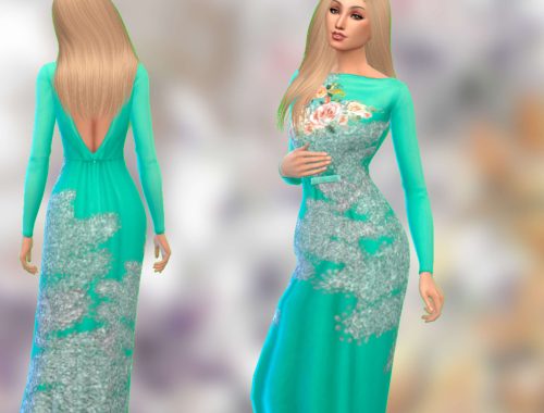 Flower glitter gown (first recolour)