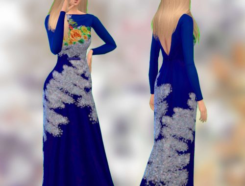 Flower glitter gown (first recolour)