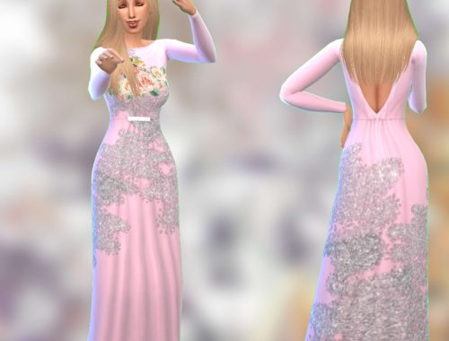 Flower glitter gown (first recolour)
