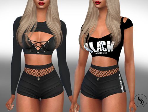 Fishnet Detail Super Mini Shorts