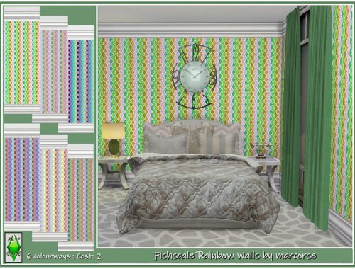 Fishscale Rainbow Walls by marcorse