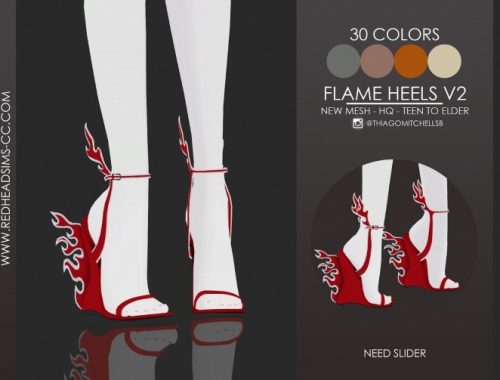 FLAME HEELS by Thiago Mitchell at REDHEADSIMS