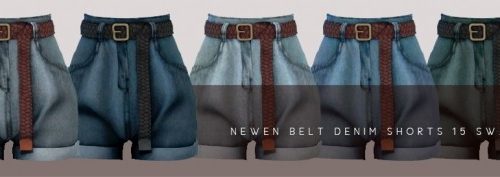 Flannel Shirts & Belt Denim Shorts at NEWEN