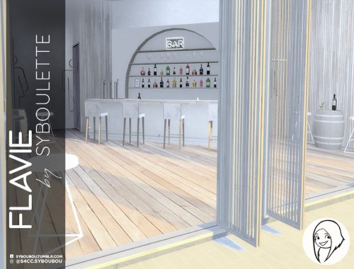 Flavie Bar set (Part 1 - Furnitures)