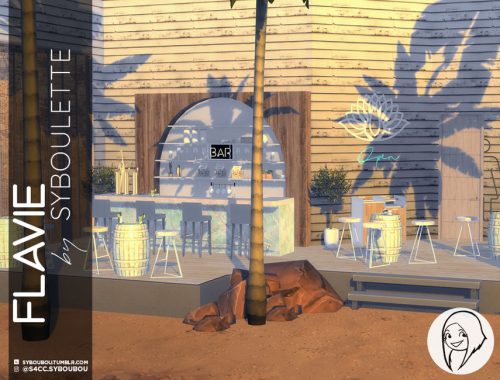 Flavie Bar set (Part 1 - Furnitures)