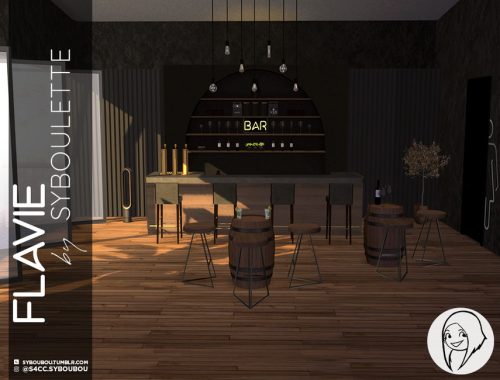 Flavie Bar set (Part 1 - Furnitures)