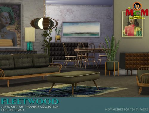 Fleetwood Mid Century Living and Dining Rooms