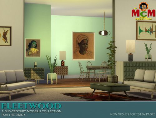 Fleetwood Mid Century Living and Dining Rooms