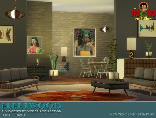 Fleetwood Mid Century Living and Dining Rooms