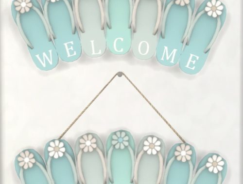 Flip Flop WELCOME Sign at Simthing New