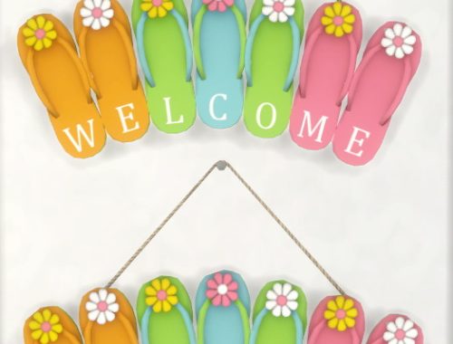 Flip Flop WELCOME Sign at Simthing New
