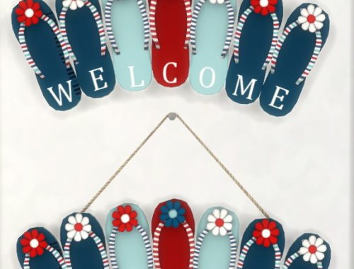 Flip Flop WELCOME Sign at Simthing New