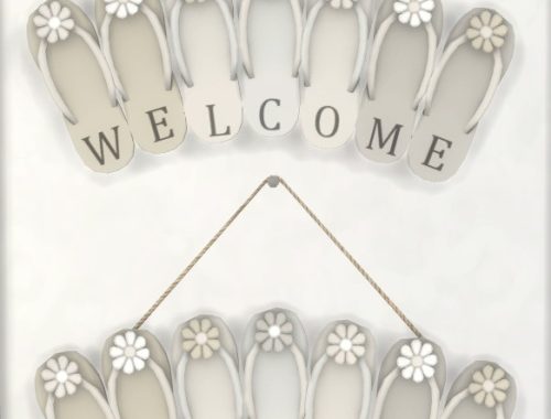 Flip Flop WELCOME Sign at Simthing New