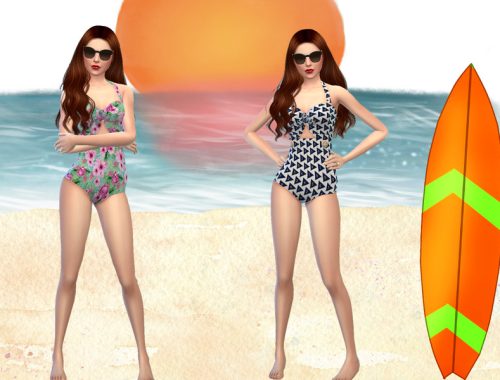 Floral and Nautical Swimsuit - Seasons Required