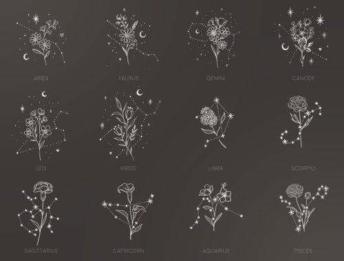 Floral Constellations tattoos