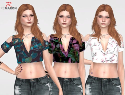 Floral Cropped for Women 02