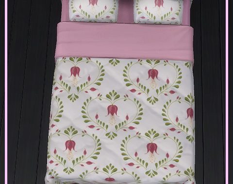 Floral Heart Beddings by Simmy at All 4 Sims