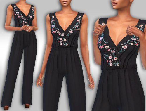 Floral Long Jumpsuit