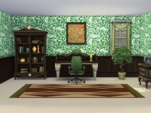 Floral Paneling Walls by Veckah at Mod The Sims