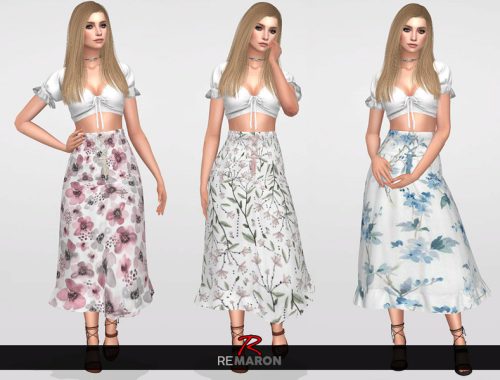Floral Skirt for Women 05