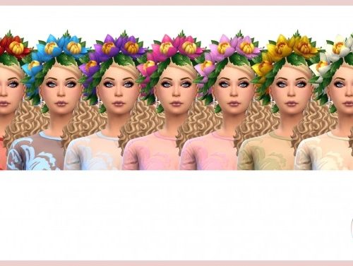 Flower Crown by Lierie at Mod The Sims