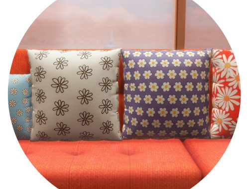 Flower Cushion at Ahri Sim4