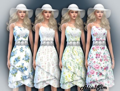Flower Dress at Alial Sim