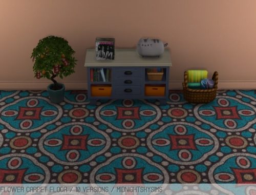 Flower floor at Midnightskysims