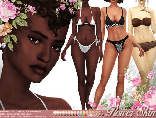 Flower Skin Overlay FEMALE