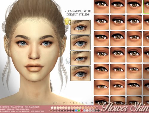 Flower Skin Overlay FEMALE