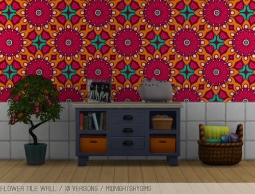 Flower walls at Midnightskysims