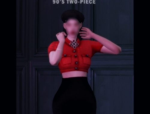 FM chanel retro 90’S two-piece at Bedisfull – iridescent